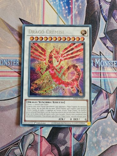 Drago cremisi raro - yu-gi-oh!,