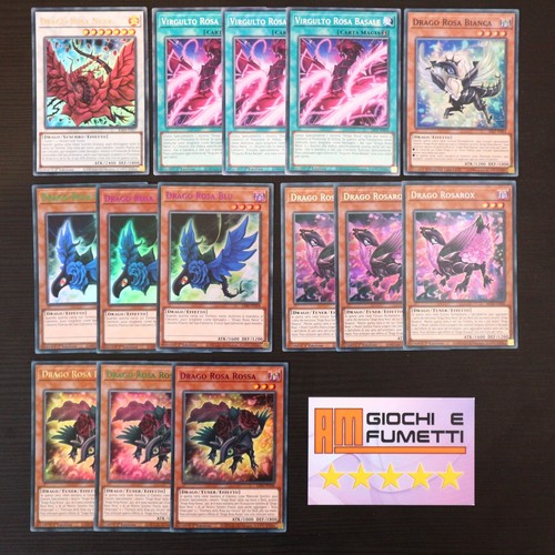 Lotto carte drago - lotto, rosa